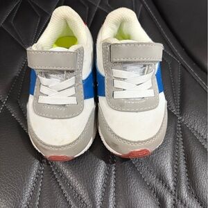 Kids Gray and Blue Sneakers